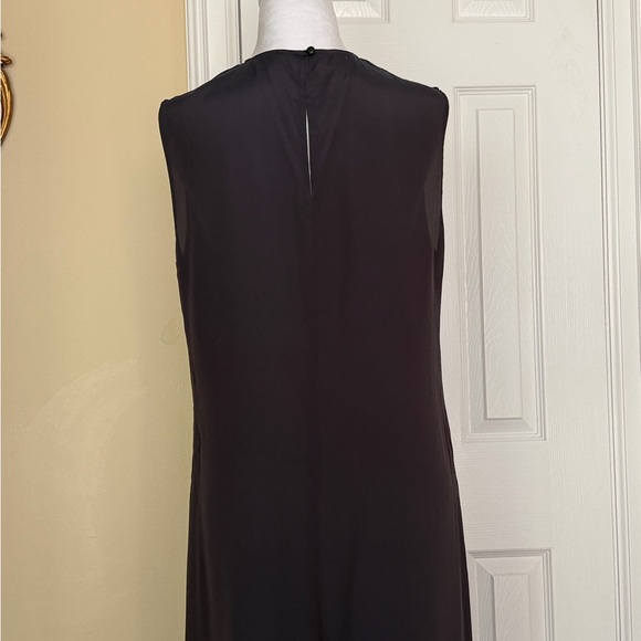 Rachel Comey Vallejo Dress in charcoal Silk Blend Embroidered Pockets Rare Color - Picture 9 of 14
